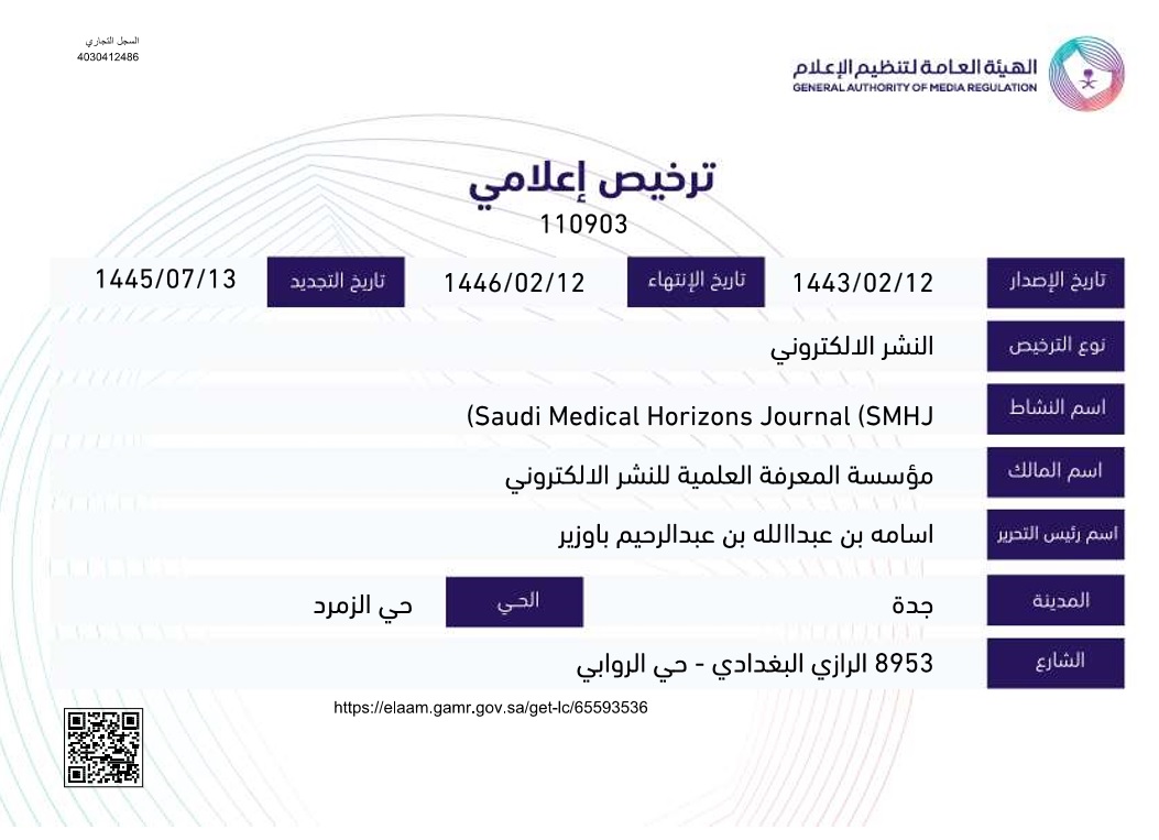 license of the Ministry of Media